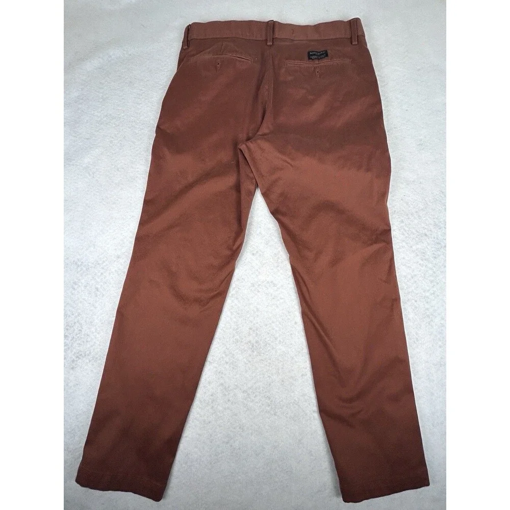Banana Republic Pants Mens 33x30 Rust Slim Rapid Movement Chino Stretch Preppy